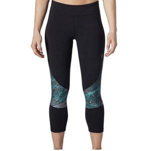 Second Skin Performance Capri Tights Leggings Small 4-6 Black Activewear Pants